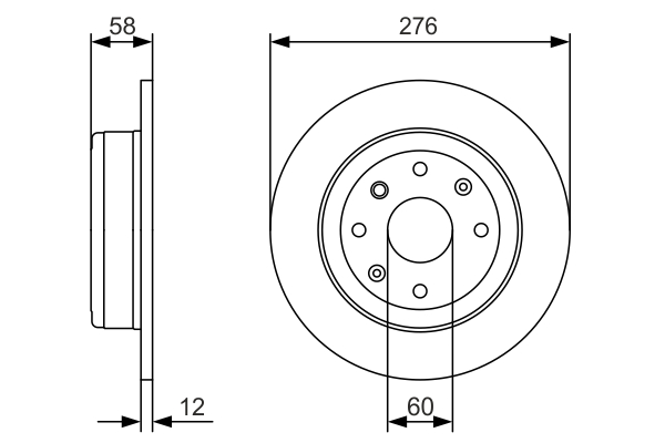Disc frana 0 986 479 A56 BOSCH