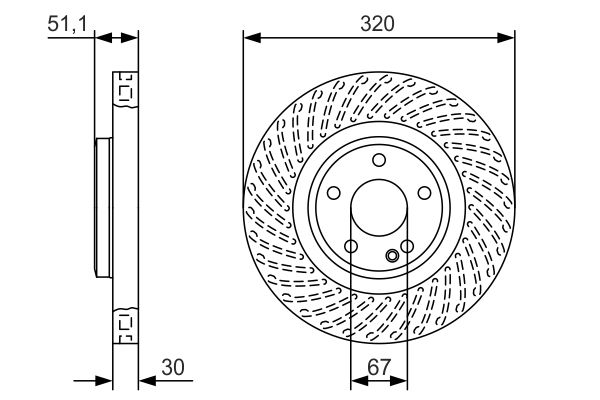 Disc frana 0 986 479 A59 BOSCH