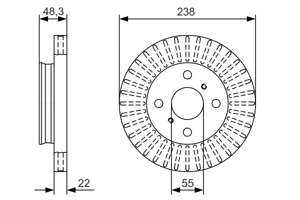 Disc frana 0 986 479 A63 BOSCH