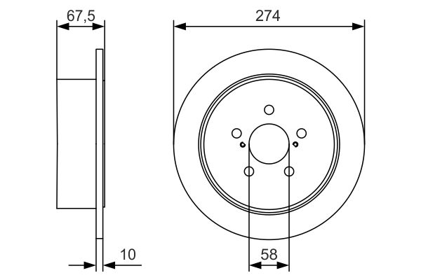 Disc frana 0 986 479 A82 BOSCH