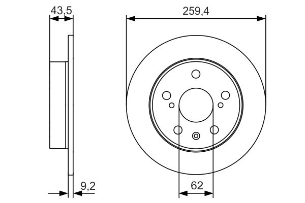 Disc frana 0 986 479 C44 BOSCH