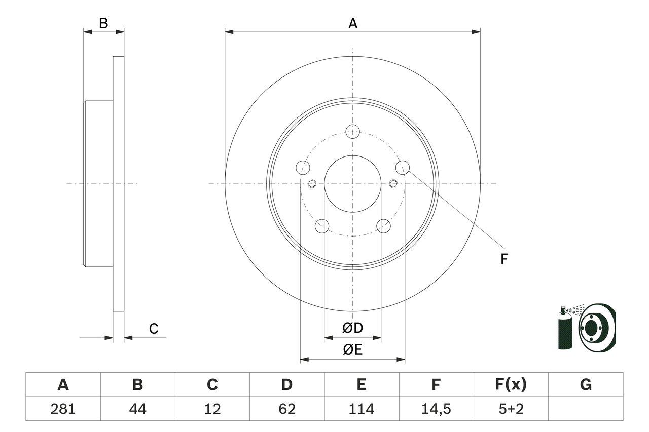 Disc frana 0 986 479 E91 BOSCH