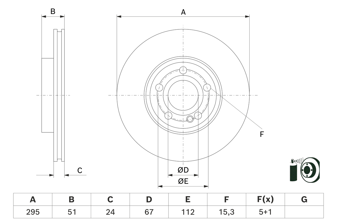 Disc frana 0 986 479 H74 BOSCH