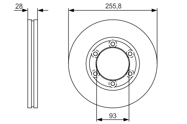 Disc frana 0 986 479 R37 BOSCH