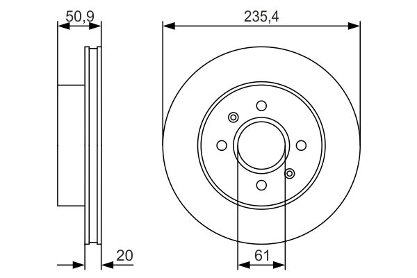 Disc frana 0 986 479 R52 BOSCH