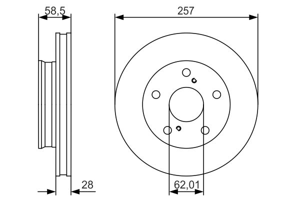 Disc frana 0 986 479 R53 BOSCH