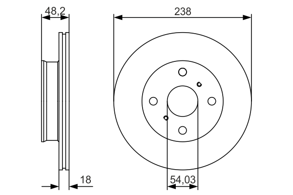 Disc frana 0 986 479 R75 BOSCH