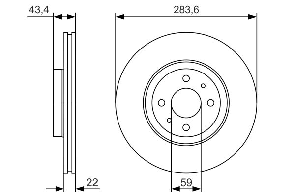 Disc frana 0 986 479 S01 BOSCH