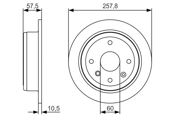 Disc frana 0 986 479 S08 BOSCH