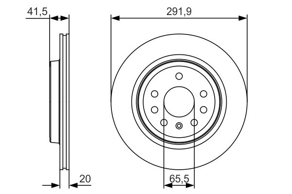 Disc frana 0 986 479 S27 BOSCH