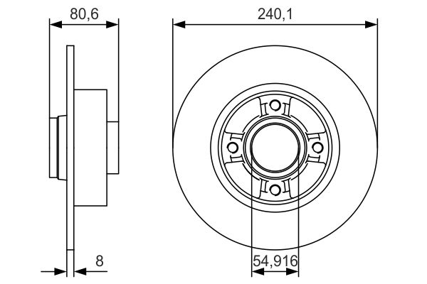 Disc frana 0 986 479 S37 BOSCH