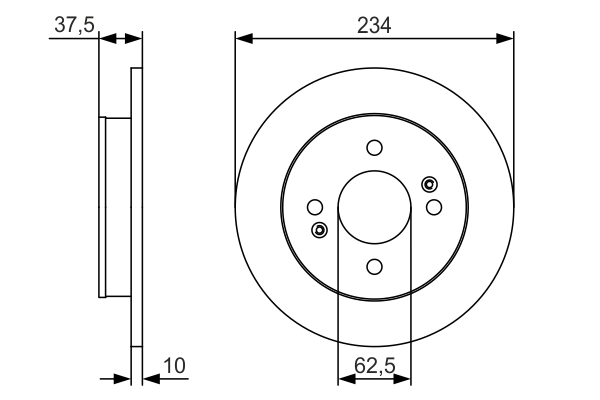 Disc frana 0 986 479 S61 BOSCH