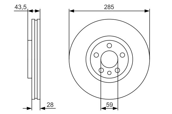 Disc frana 0 986 479 S62 BOSCH