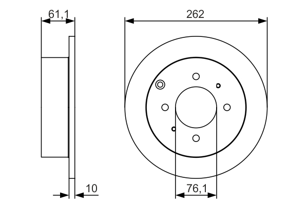 Disc frana 0 986 479 S68 BOSCH