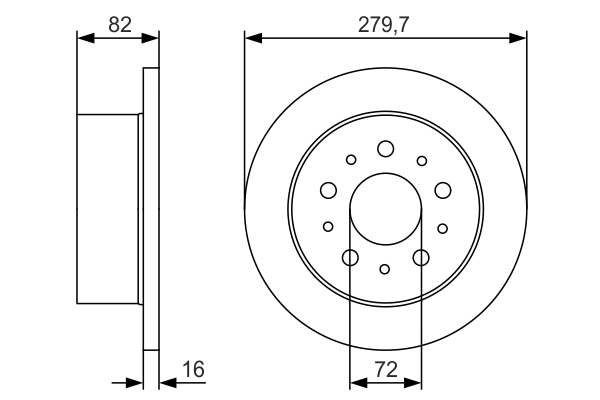 Disc frana 0 986 479 S73 BOSCH
