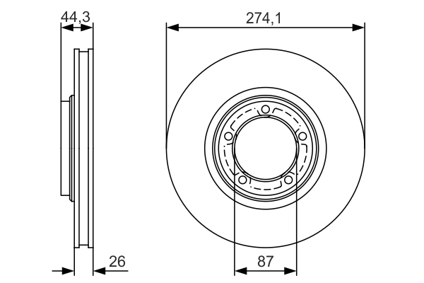 Disc frana 0 986 479 S79 BOSCH