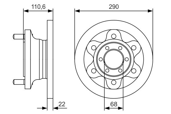 Disc frana 0 986 479 S95 BOSCH