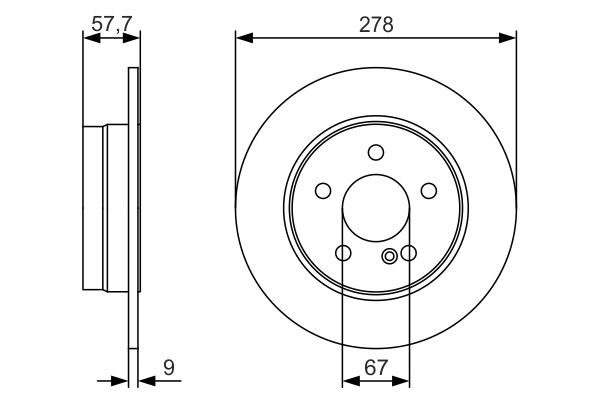 Disc frana 0 986 479 S96 BOSCH