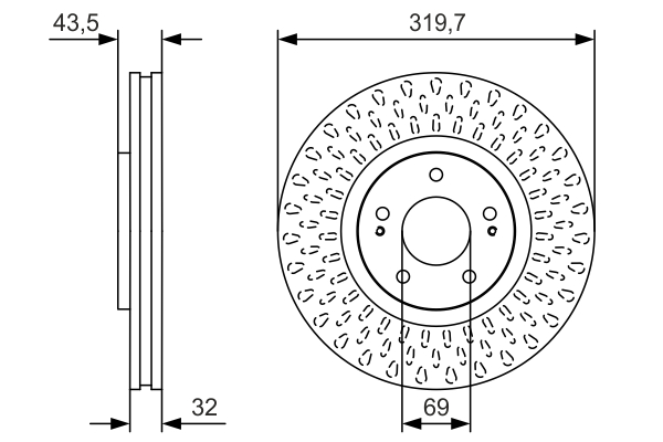 Disc frana 0 986 479 T01 BOSCH