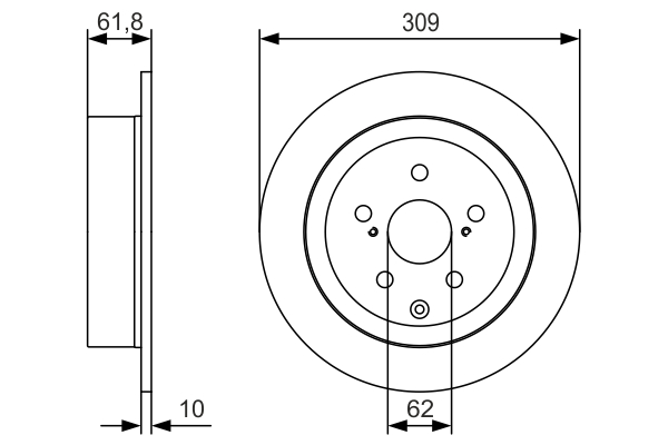 Disc frana 0 986 479 T04 BOSCH
