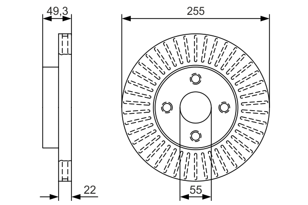 Disc frana 0 986 479 T11 BOSCH