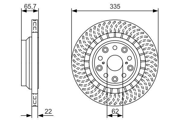 Disc frana 0 986 479 T34 BOSCH