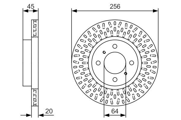 Disc frana 0 986 479 T39 BOSCH