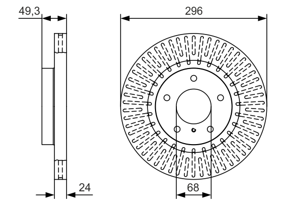 Disc frana 0 986 479 T44 BOSCH