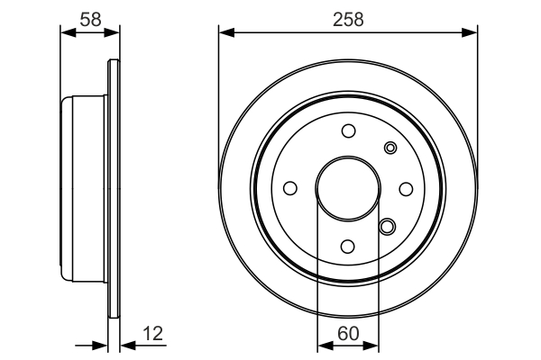 Disc frana 0 986 479 T52 BOSCH