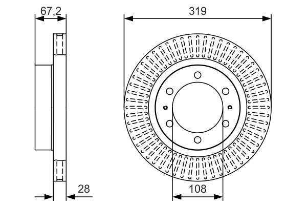 Disc frana 0 986 479 T80 BOSCH