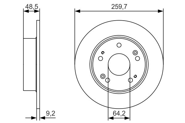 Disc frana 0 986 479 T81 BOSCH