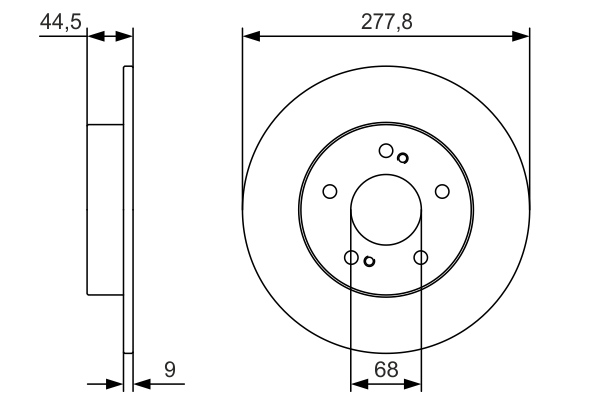 Disc frana 0 986 479 T86 BOSCH