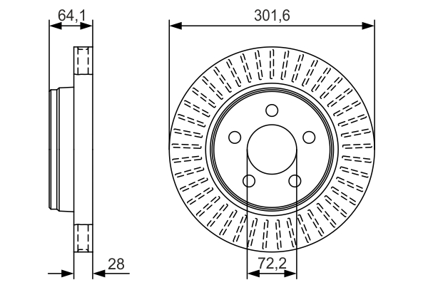 Disc frana 0 986 479 U04 BOSCH