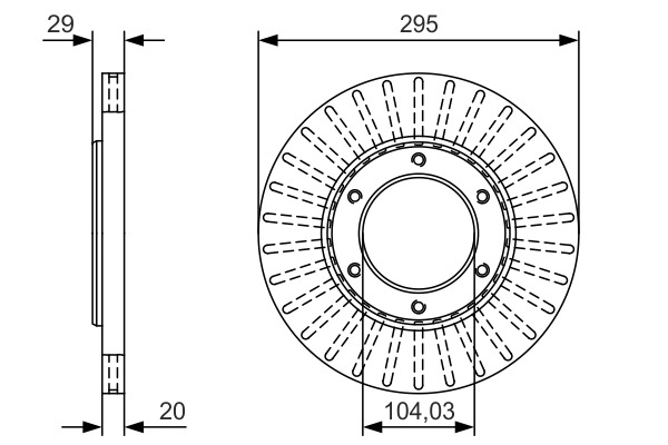 Disc frana 0 986 479 U33 BOSCH