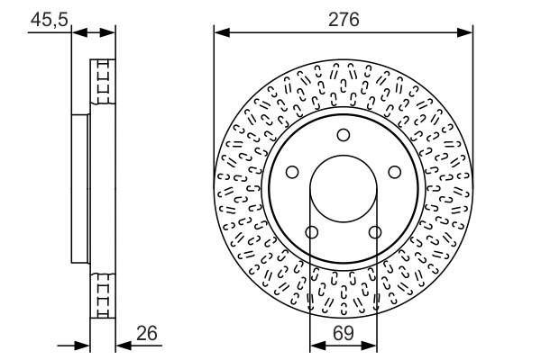 Disc frana 0 986 479 U40 BOSCH