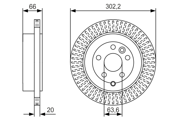 Disc frana 0 986 479 U44 BOSCH