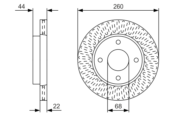 Disc frana 0 986 479 U54 BOSCH