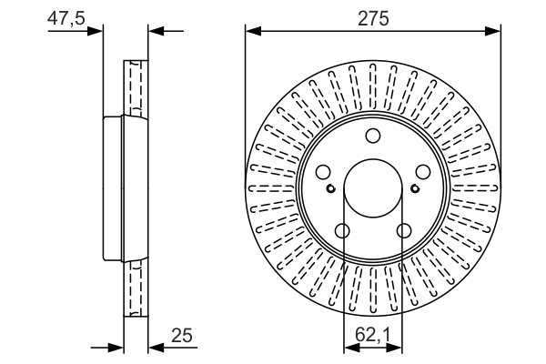 Disc frana 0 986 479 U79 BOSCH