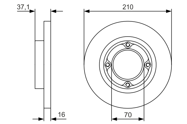 Disc frana 0 986 479 U96 BOSCH