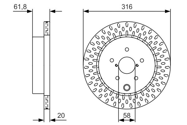 Disc frana 0 986 479 V05 BOSCH