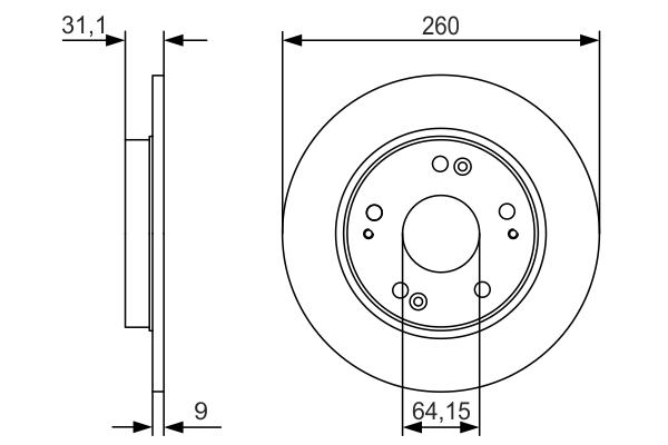 Disc frana 0 986 479 V21 BOSCH