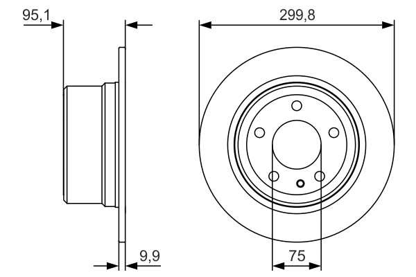 Disc frana 0 986 479 V37 BOSCH