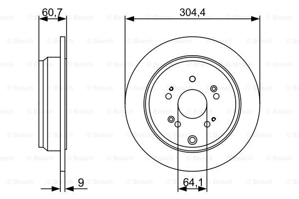 Disc frana 0 986 479 V84 BOSCH