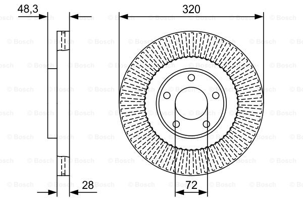 Disc frana 0 986 479 W04 BOSCH