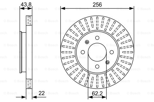 Disc frana 0 986 479 W05 BOSCH