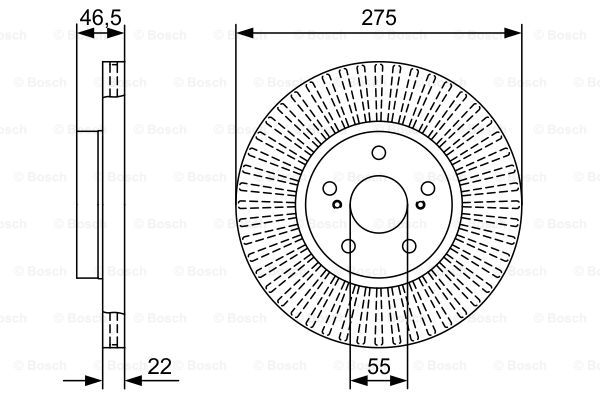 Disc frana 0 986 479 W13 BOSCH