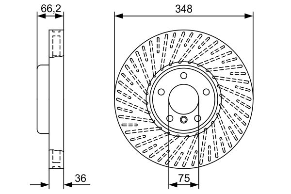 Disc frana 0 986 479 W19 BOSCH