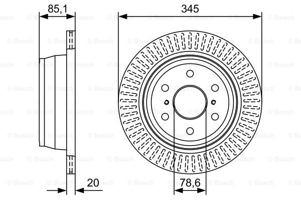 Disc frana 0 986 479 W32 BOSCH