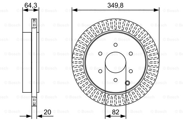 Disc frana 0 986 479 W46 BOSCH