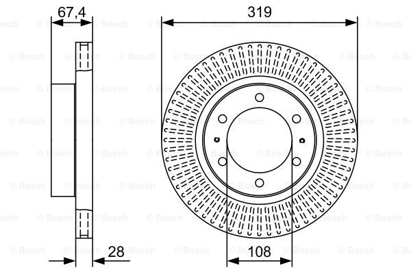 Disc frana 0 986 479 W47 BOSCH